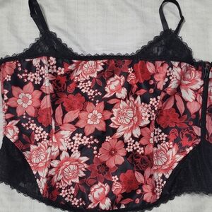 Adore Me Black And Red Corset